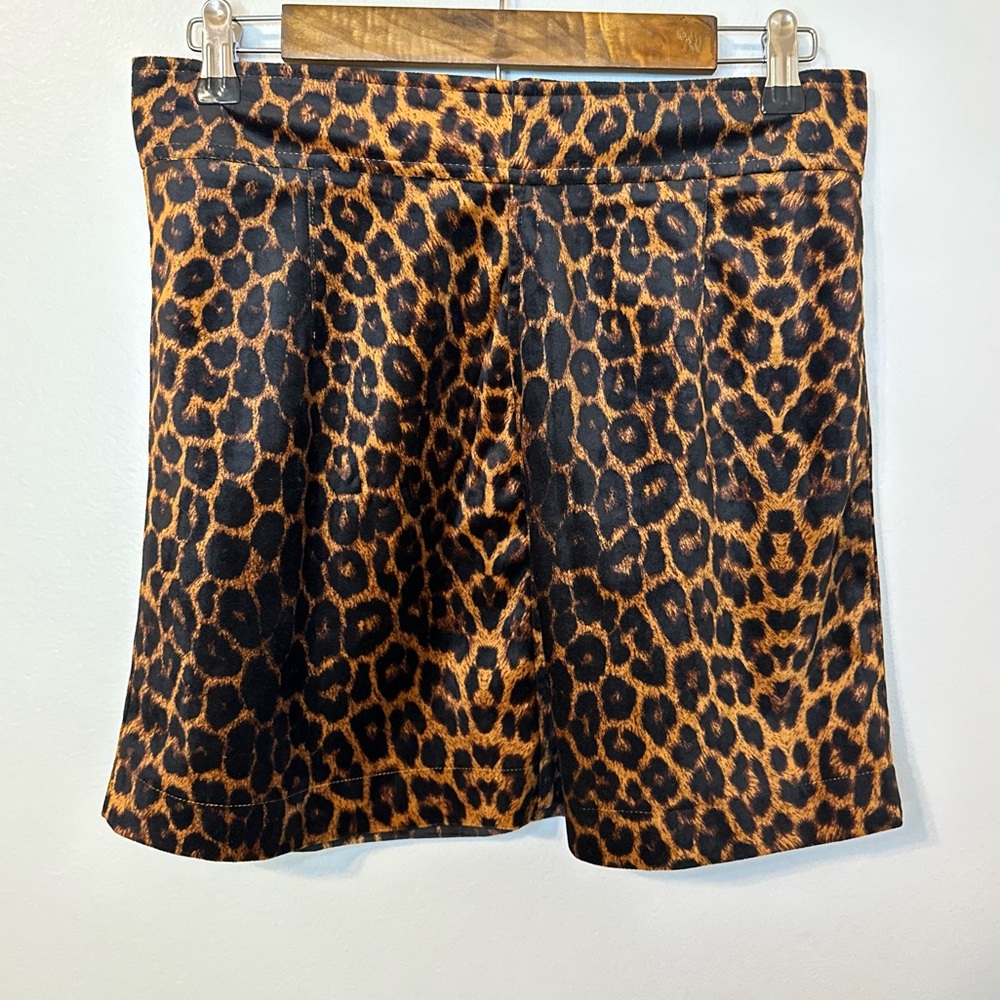 Storia Animal Print Mini Skirt